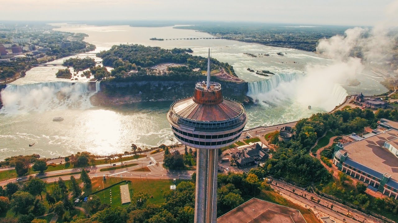 Niagara falls drone